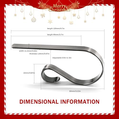 TAROSE Stocking Holders for Mantle,Christmas Home Fireplace Decoration