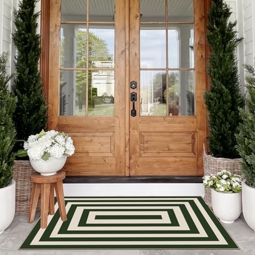 Modern Outdoor Rug - 28"x43" Front Door Mat Indoor Outside Entrance