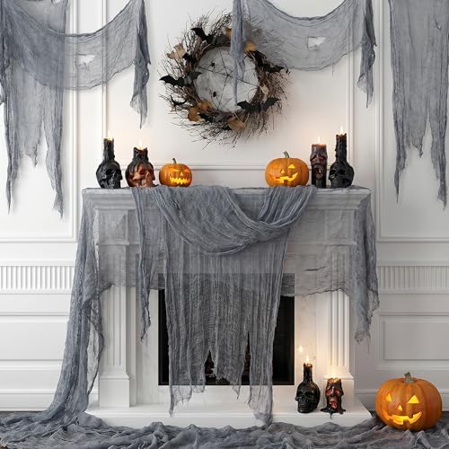 300'' x 39'' Large Halloween Scary Gauze, Spooky Cloth Party Decoration