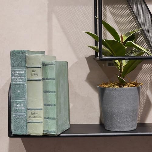 Guichifun Sage Green Faux Books Decorative Bookshelf Décor