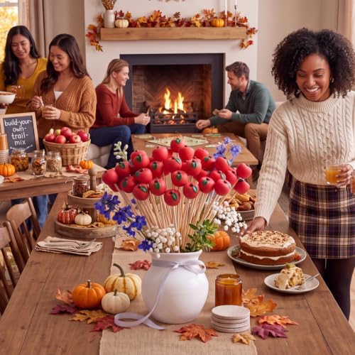 Soulchen 24 Pcs Fall Apple Table Decor Teacher Appreciation Gift