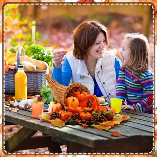 Fall Cornucopia Basket Fall Table Centerpieces 13.78'', Classic