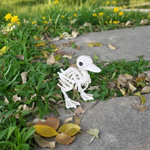 Seasons 11" Skeleton Duck Halloween Decoration