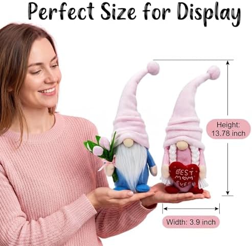 Lovinland Mothers Day Decorations - Gnomes Decor for Mother's - Gifts for Mom Who Have Everything for Christmas, Birthday - Valentines Day Gifts for Mama & Father from Daughter, Son