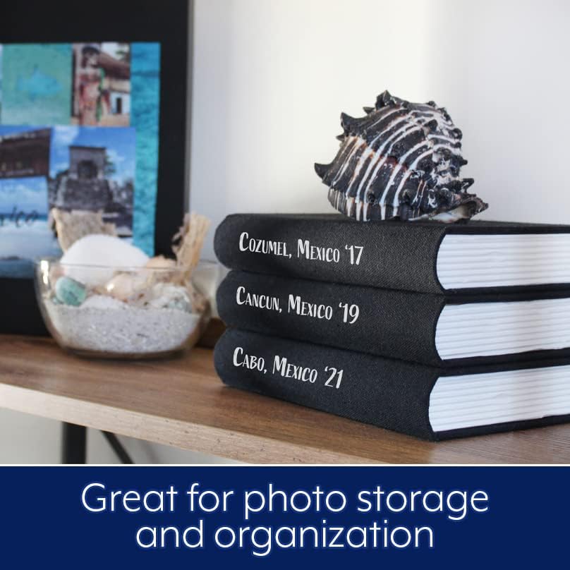 Faux Book Stack / Black / Set of 3
