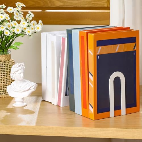 Book Ends / 5.5*3.75*2.25inch / White / Set of 6