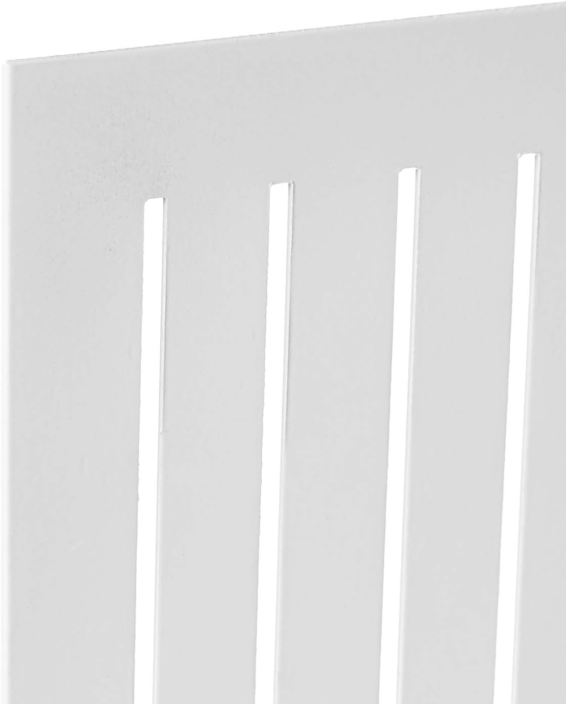 No Skid Heavy Duty Metal Decorative Book Stopper / White / 1 Pair