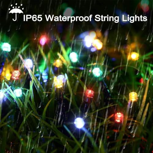 Joomer Solar Christmas Lights Outdoor, 2PACK Total 144FT 400LED, Blue