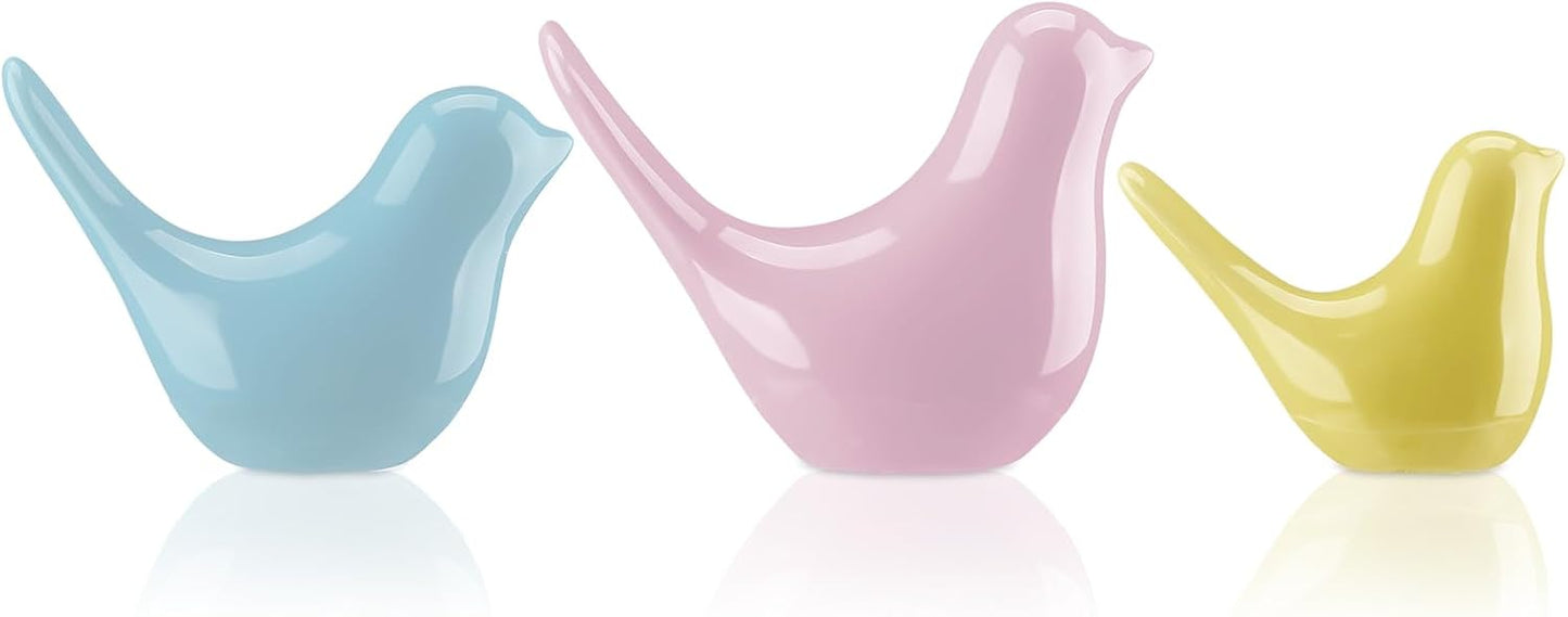 Pastel Decor Bird Figurine Statues / Cute Style / Set of 3