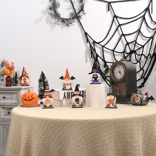SY Super Bang 5PCS Halloween Gnome Decorations for Indoor Home Table Decor