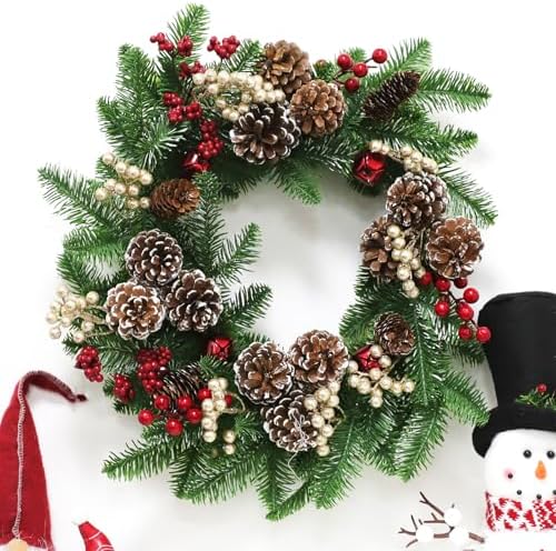 Fangoo 20 Pack 7 Inch Artificial Champagne Gold Berry Stems Christmas Champagne Gold Berries Picks Holly Berry Branches for Christmas Tree Ornaments DIY Crafts Wedding Holiday Season Winter Home Decor