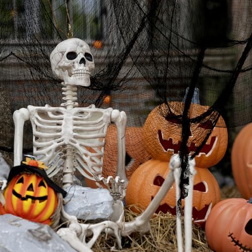 AROIC 9 Pack Halloween Decorations, 30 x 72 Inch Black Spooky Creepy Cloth