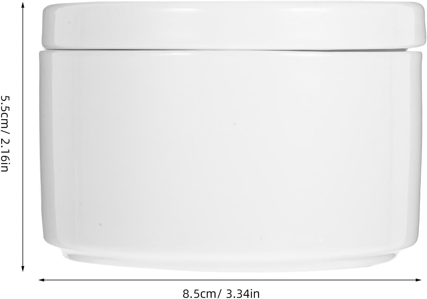 Ceramic Jewelry Box / White / 3 Inch