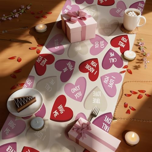 OHOME Valentines Day Decorations - Valentines Table Runner