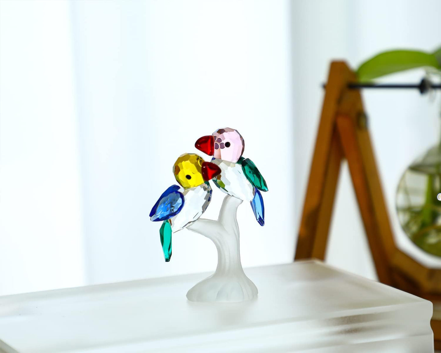 Crystal Birds Figurines Collectibles Art Glass Animal Figurine Craft Ornament Home Table / Bird 2*
