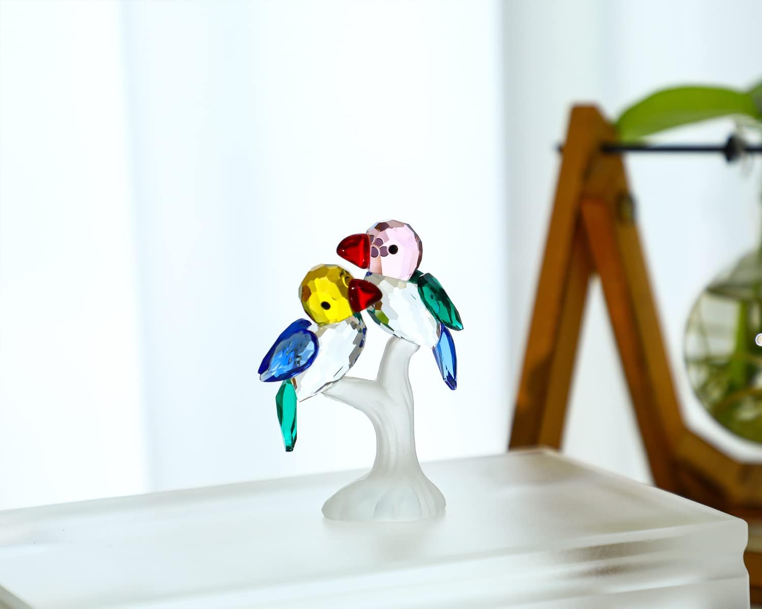 Crystal Birds Figurines Collectibles Art Glass Animal Figurine Craft Ornament Home Table / Bird 2*