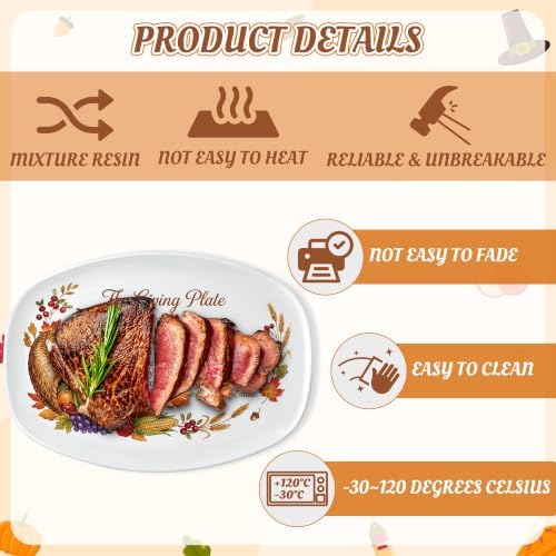 R HORSE Thanksgiving Melamine Platter Gift