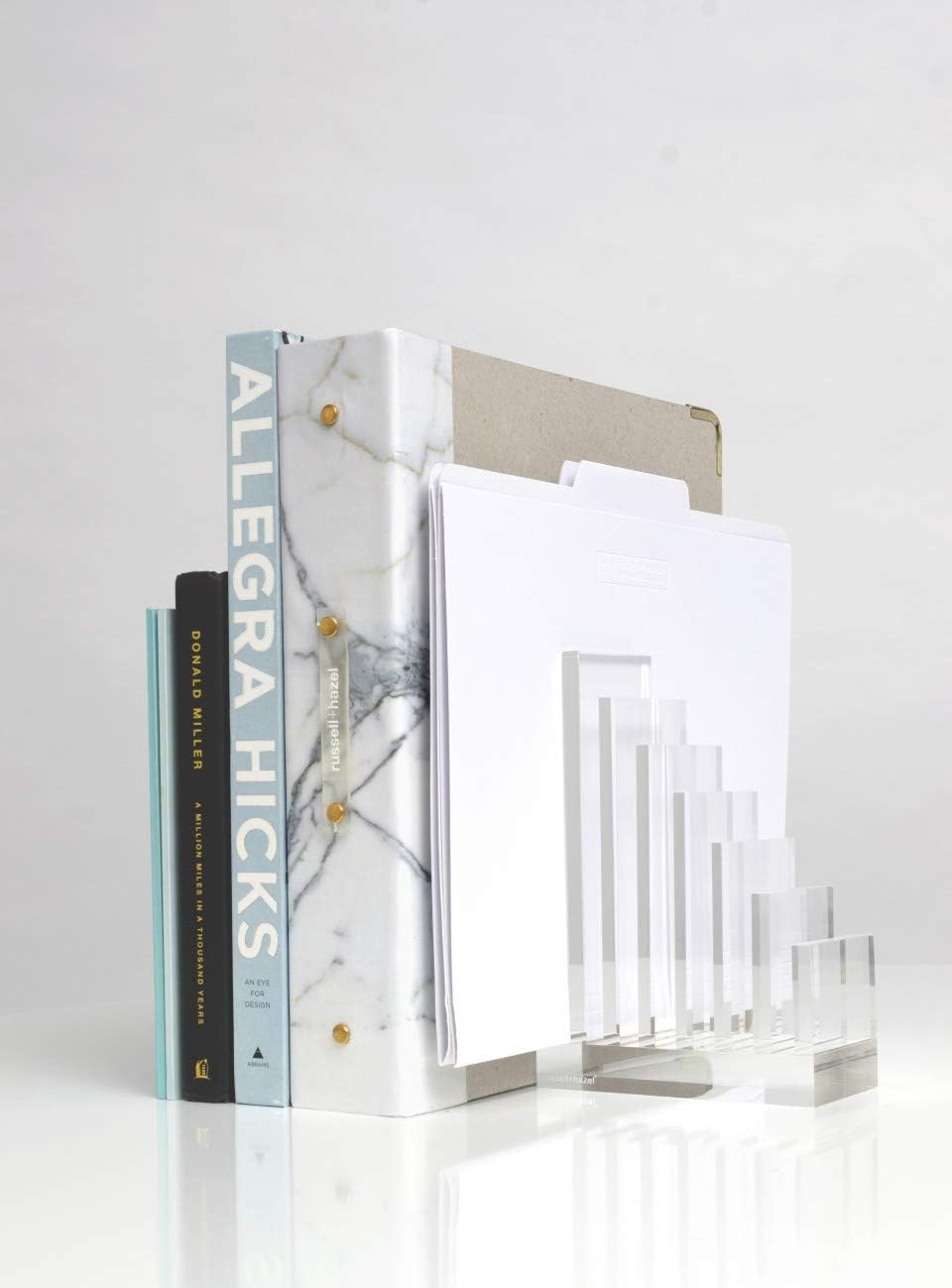 Acrylic Collator + Bookend / Collator and Bookend