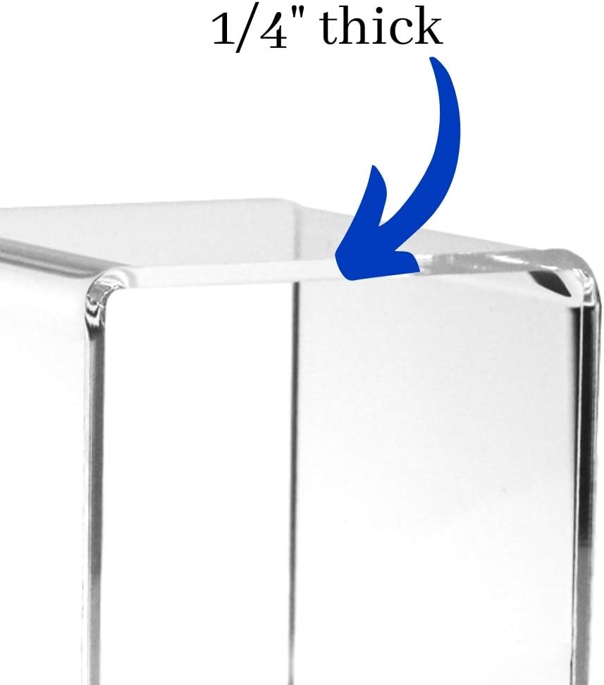 Transparent Tabletop Stands for Jewelry / Clear / 6 Inch / Set of 3