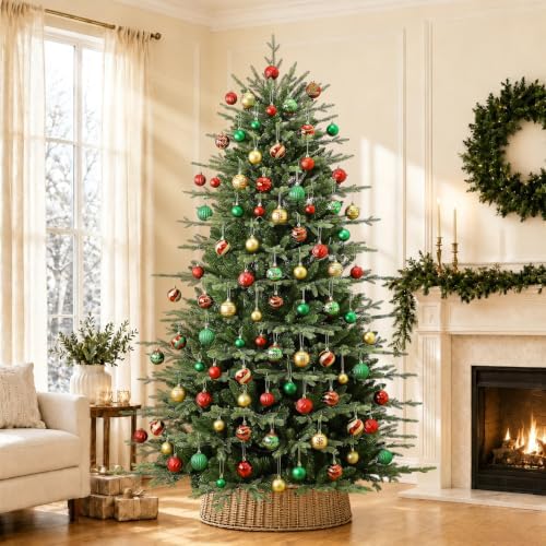 SHareconn 66Pcs Christmas Tree Decorations, Christmas Tree Ornaments Set