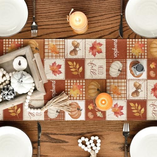 Artoid Mode 210 GSM Fall Table Runner Home Party Decor 13x90 Inch