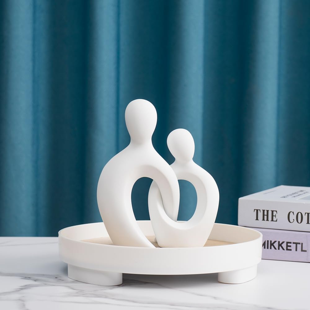 Resin Art Statue Decor / White