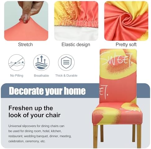 Dining Chair Covers, Stretch Seat Covers, Washable Furniture Protector