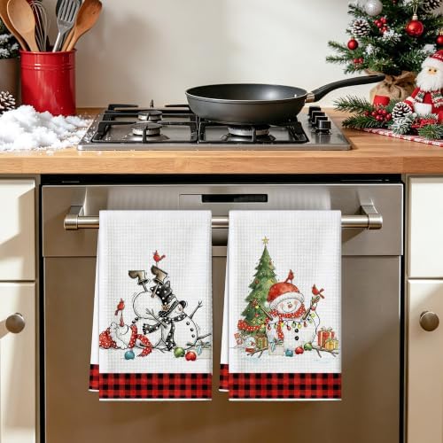 Christmas Kitchen Towels Set of 2 - Christmas Kitchen Decor