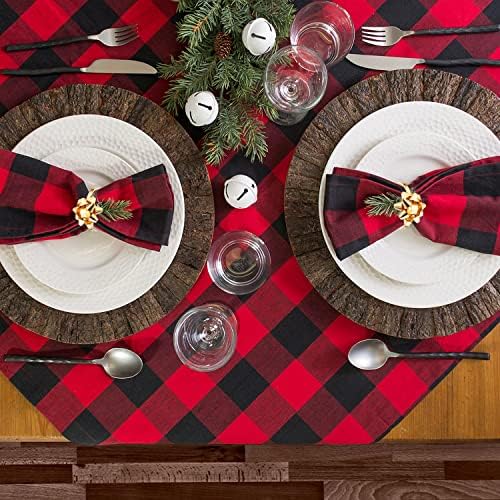 12PCS Christmas Napkin Rings Set for Table Settings, Festive Gift Bow Napkin Holder Rings for Christmas Thanksgiving New Year Party Dinner Table Decoration (12PCS Gold+Red+Green)