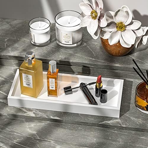 Dresser Top Perfume Tray / 11.3 x 4.4 x 1.1 / White