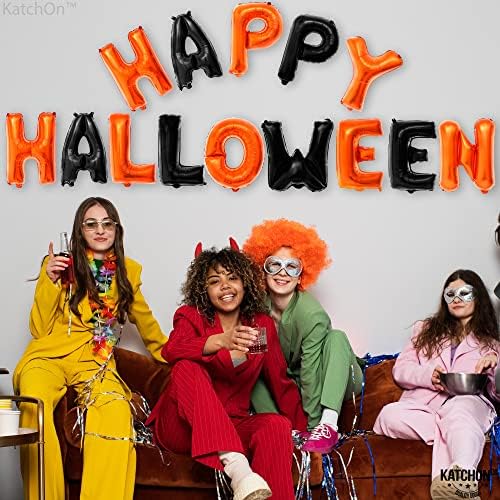 KatchOn Happy Halloween Balloon Banner – 16 Inch, Halloween Decorations