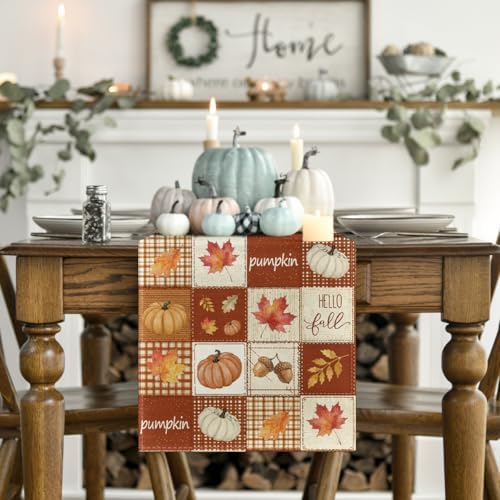 Artoid Mode 210 GSM Fall Table Runner Home Party Decor 13x90 Inch