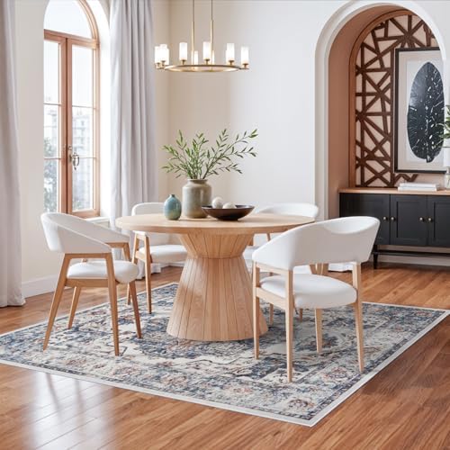 5x7 Living Room Area Rugs: Washable Non-Slip Stain Resistant Rug for Nursery Bedroom Dining Room Vintage Ultra Soft