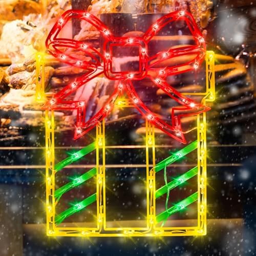 TRWYMZ Christmas Decorations - 16" Christmas Window Silhouette Lights