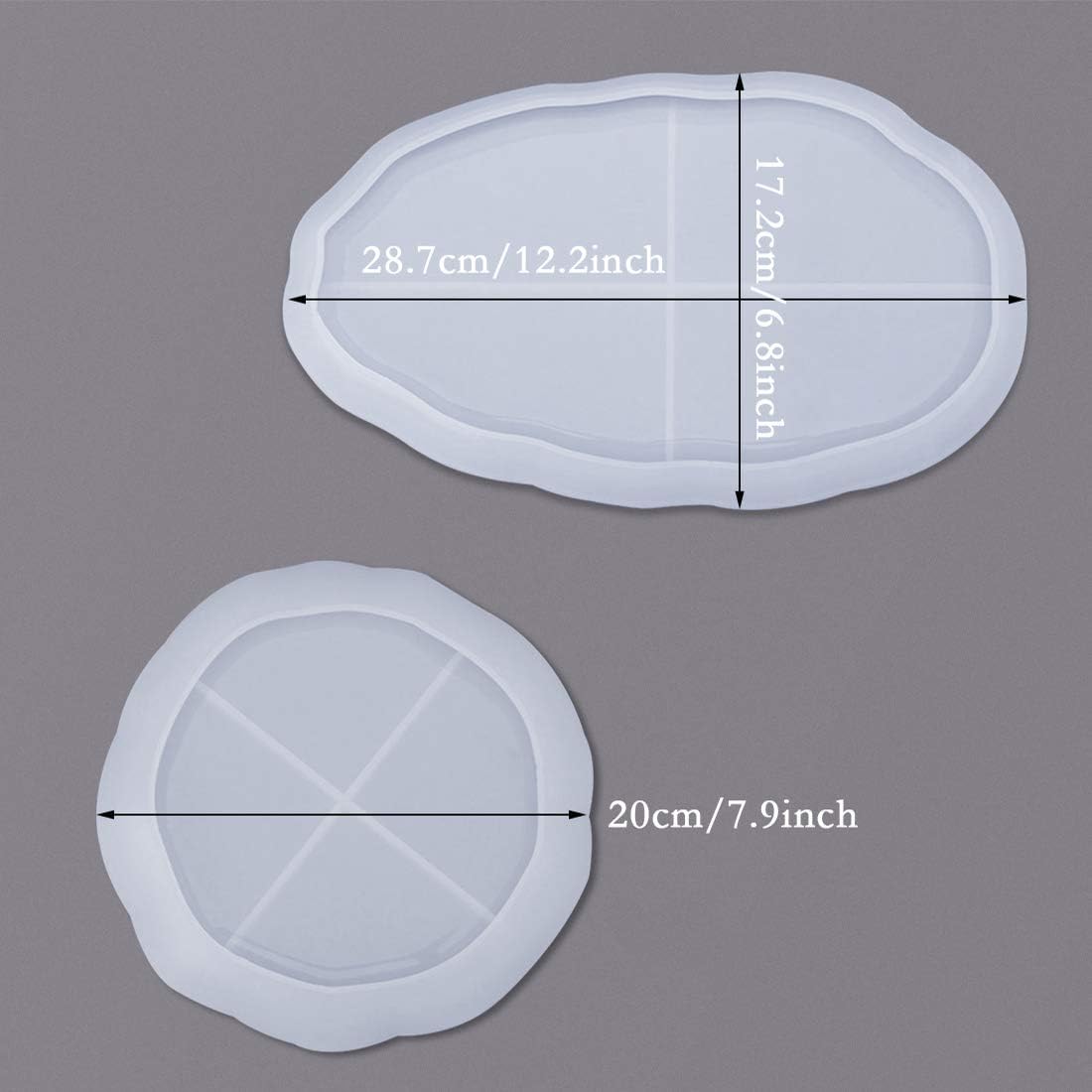 Tray Epoxy Resin Mold / Round Dish Mold