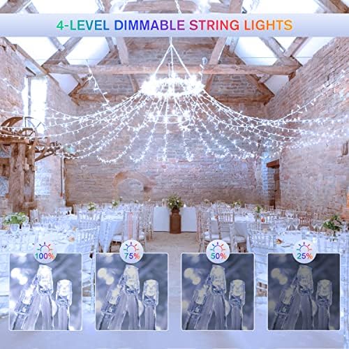 JMEXSUSS 500 LED White & Multicolor Color Changing String Lights