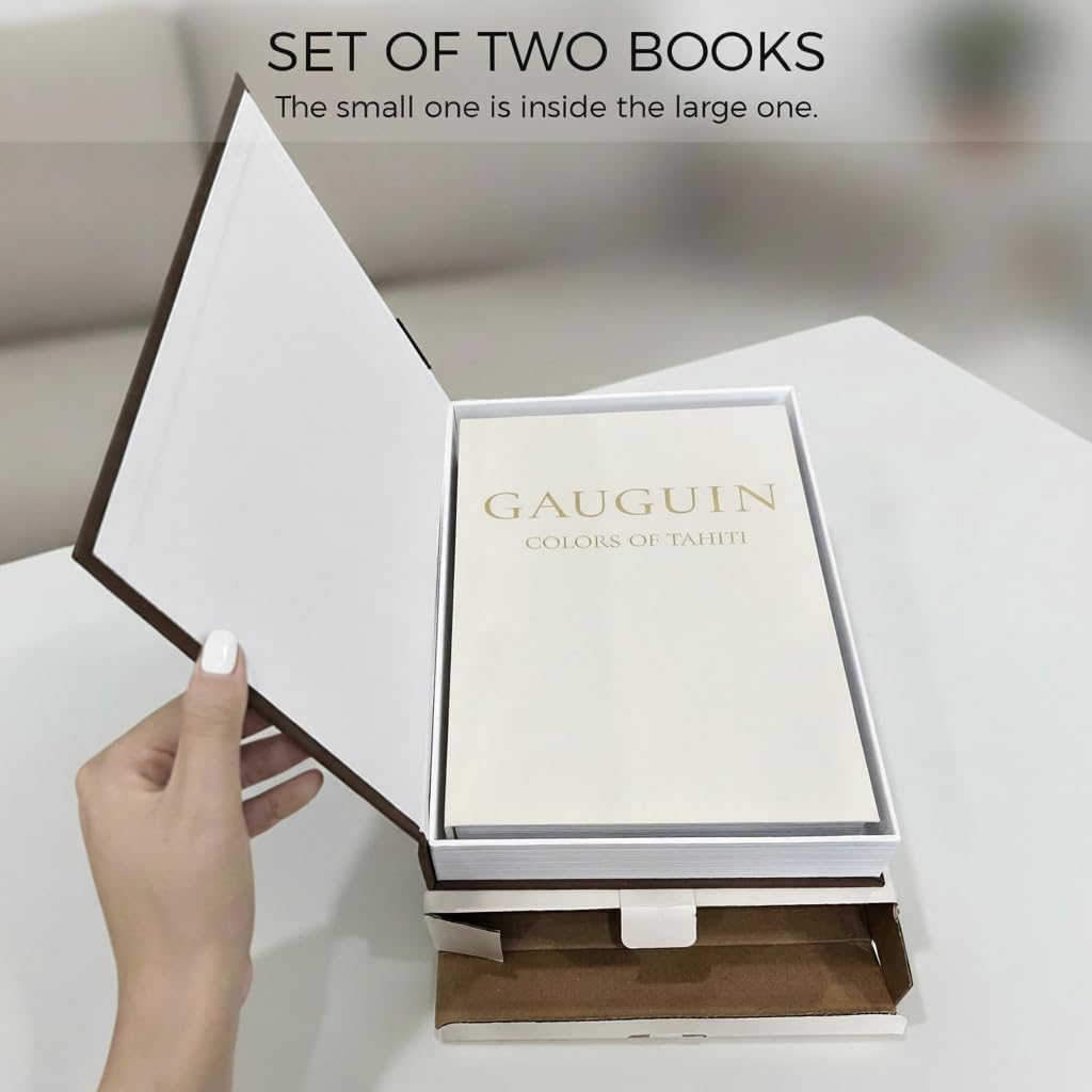 Aesthetic Faux Books / Beige-terracotta / Set of 2
