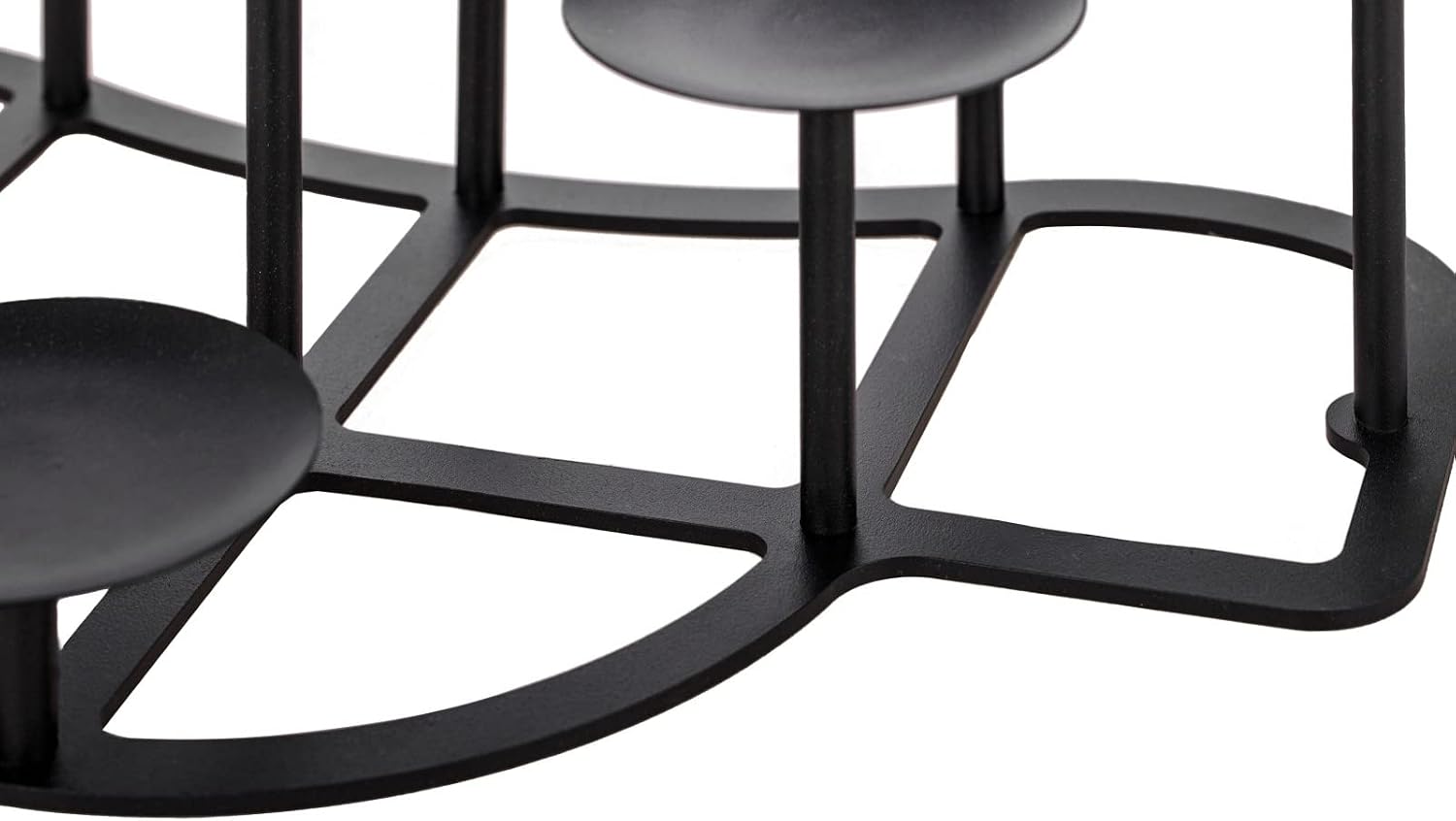 Fireplace Candle Holder 9 Candelabra for Pillar Candles Black Candle Stand Iron Table Centrepiece Mantle Floor Decor