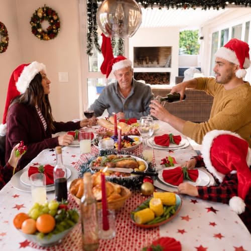 LemonRoad 12 Pcs Christmas Napkin Rings, Norfolk Pine
