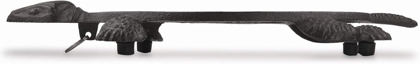 GASARÉ, Cast Iron Trivet for Hot Dishes, Pots, and Pans, Metal Trivet, Sea Turtle Design, Rubber Feet Caps, Ring