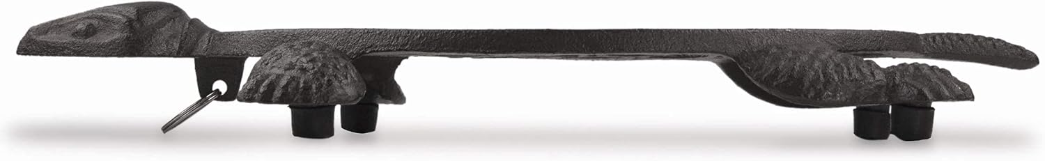 GASARÉ, Cast Iron Trivet for Hot Dishes, Pots, and Pans, Metal Trivet, Sea Turtle Design, Rubber Feet Caps, Ring