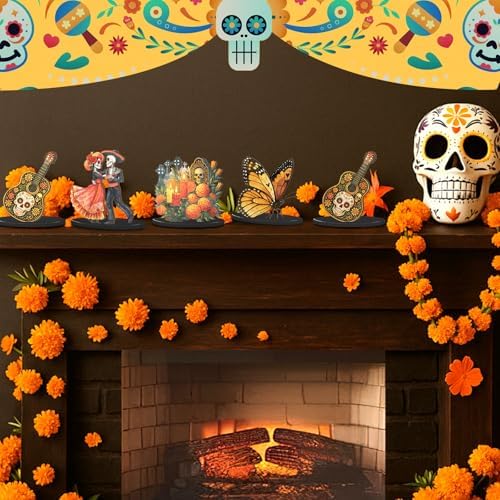 12 Pcs Day of The Dead Table Decorations Dia De Los Muertos Centerpieces