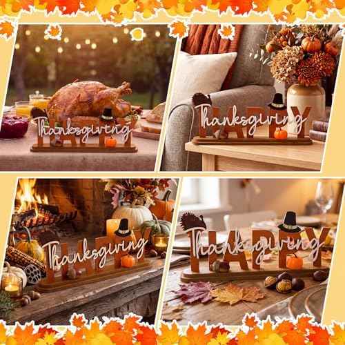 Cinnvoice Fall Table Decoration Metal Thanksgivingtiered Tiered tray Decor