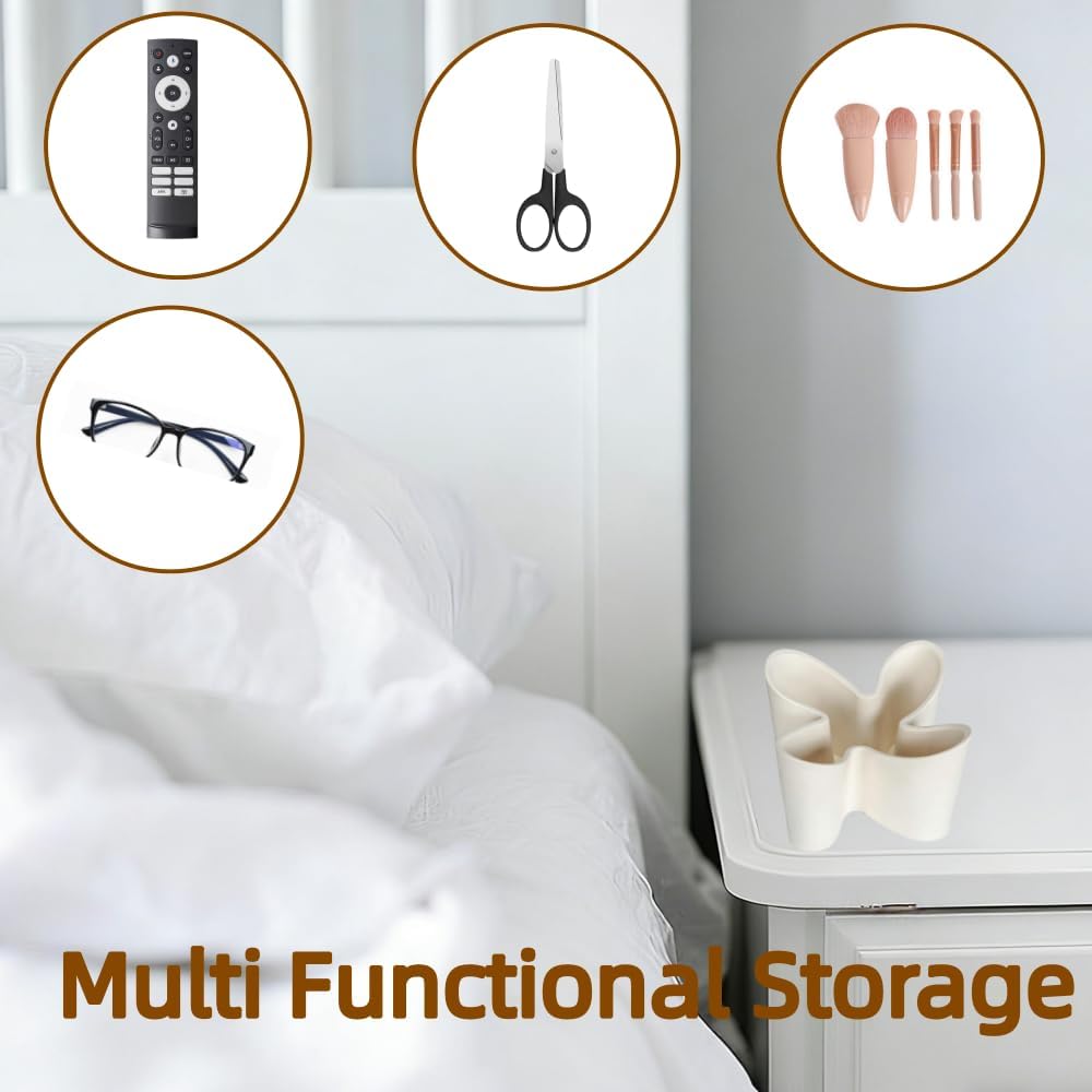 Flower Shape Remote Control Holder / White