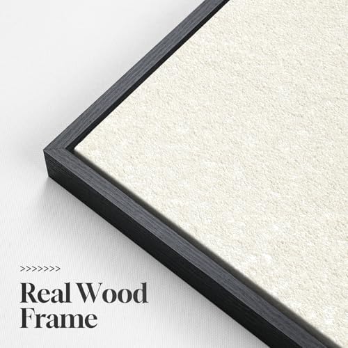 3D Large Framed Black and White Abstract Wall Art for Living Room, 3 Piece