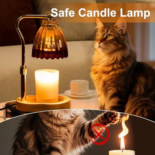 Candle Warmer Lamp with Timer Dimmable, Gold Gift Wax Warmer Lamps