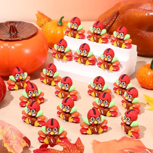 Gemscream 25 Pcs Thanksgiving Mini Turkey to Hide 3D Printed
