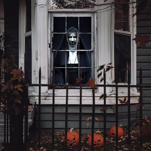 Halloween Horror Window and Door Cover, Scary Decoration for Home Party