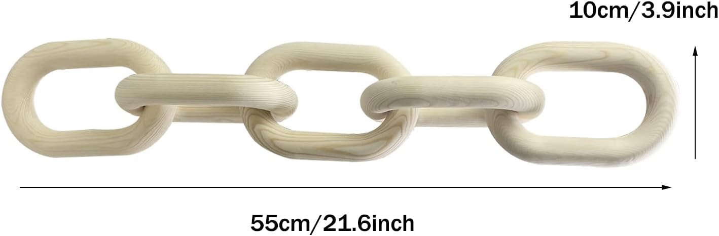 Wood Chain Link Decor / Wood Color