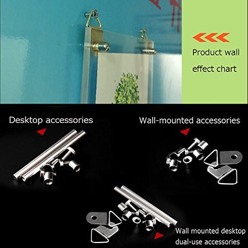 BFRed Acrylic Photo Frame Brackets Or Hanging Picture Frames,File Certificate Wall Mount Floating and Desktop Photo